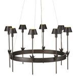 Product Image 1 for Coterie Bronze Chandelier from Currey & Company