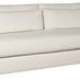 Angled front view highlighting the sofa's left arm and seamless upholstery texture