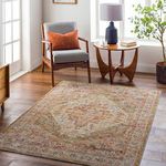 Product Image 3 for Naila Vintage-Inspired Woven Rust / Tan Rug - 5'3" Round from Surya