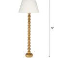 Product Image 3 for Melrose Gold Leaf Metal Floor Lamp from Jamie Young
