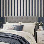 Product Image 2 for Laura Ashley Denwick Stripe Midnight Seapsray Wallpaper from Graham & Brown