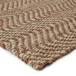 Product Image 4 for Alix Natural Chevron Taupe/ White Rug from Jaipur 