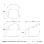 Product Image 7 for Boulder Swivel Lounge Chair from Arteriors