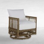 Product Image 14 for Newport Burlap Barrel Swivel Chair from Summer Classics