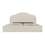 Front view of Maggie Storage Bed bed base with slats, no mattress or bedding