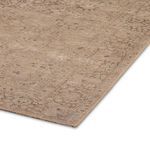 Angled close-up showing the subtle tonal border and evenly woven flat jute fibers
