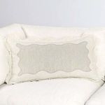 Product Image 6 for Tollo Applique Design Linen Blend Fabric Ivory Throw Pillow from Classic Home