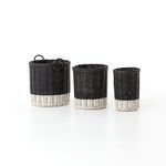 Product Image 4 for Dry Black Round Hampers: Set Of 3 from Four Hands