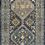 Jocelyn Navy Blue Rug narrow runner style with same antique-inspired geometric pattern and colors.