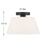 Product Image 5 for 3-Light Ceiling Light in Matte Black from Savoy House 