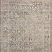 Ida Slate / Natural traditional area rug with a softly textured, vintage-inspired distressed pattern in earthy gray and be...