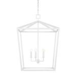 Product Image 1 for Denison White Wrought Iron Chandelier from Currey & Company