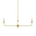 Product Image 13 for Nottaway Linear Gold Chandelier from Currey & Company