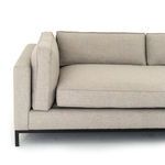 Side view focusing on mid-arm and cushion layering on sectional sofa
