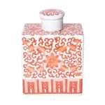Product Image 2 for Coral Red Twisted Lotus Mini Square Jar from Legend of Asia