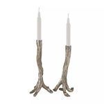 Product Image 1 for Silver Leafed Branch Candle Holders from Elk Home