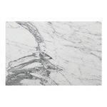 Rectangular section of marble with distinctive swirling grey veins