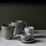 Product Image 3 for Friso Ceramic Stoneware Mug, Set of 6 - Sage Green from Costa Nova