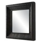 Product Image 3 for Kanor Black Square Mirror from Currey & Company