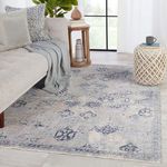 Product Image 4 for Rune Trellis Gray/ Navy Rug from Jaipur 