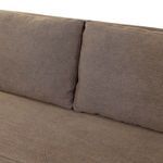 Close-up showing two back cushions side-by-side with soft linen texture