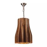 Product Image 1 for Retro 1 Light Pendant In Natural Mango Wood from Elk Home