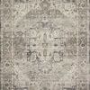 Hathaway Steel Ivory Rug with vintage-inspired intricate soft motifs in neutral beige, ivory, and gray tones