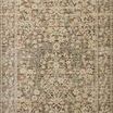 Traditional rectangular rug with classic floral patterns in olive, beige, and muted multicolor shades