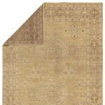 Product Image 3 for Folklore Hand-Knotted Medallion Khaki / Cream Rug 18" x 18" from Jaipur 