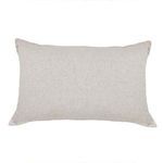 rectangular natural beige bamboo linen sham pillow with subtle textured weave
