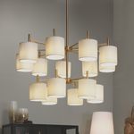 Product Image 3 for Ellis Two Tier Chandelier  Shades from Jamie Young