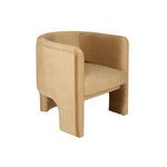 Product Image 4 for Lansky Three Leg Fully Upholstered Barrel Chair In Camel Velvet from Worlds Away