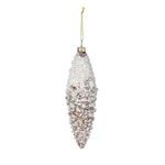 Product Image 1 for Isabelle Small Frosted Brown Pine Cone Glass Ornament, Set of 4 from Park Hill Collection