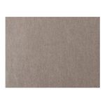 Detailed close-up of beige fabric upholstery texture on chair armrest and seat edges
