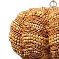 Product Image 3 for Clamshell Wood Beaded 3-Light Small Chandelier from Jamie Young