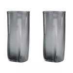 Product Image 1 for Etched Glass Vases In Grey   Set Of 2 from Elk Home