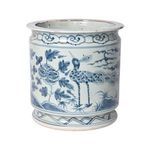 Product Image 1 for Blue & White Orchid Pot Bird Motif from Legend of Asia