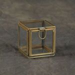 Product Image 4 for Pierre Demi Leaded Glass Box  Brass from Homart