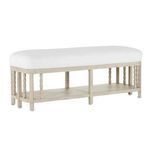 Product Image 1 for Norene Muslin Bench from Currey & Company
