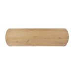 Top view showing elongated rounded rectangular shape and wood grain pattern