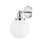 Product Image 1 for Beverly Silver Frosted Glass Sphere Wall Sconce from Mitzi