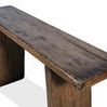 Farm House Hall Table top angled view highlighting textured wood grain and beveled edges
