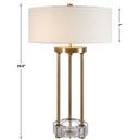 Product Image 5 for Pantheon Brass Rod Table Lamp from Uttermost
