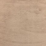 Close-up detail of the plush, shaggy fabric texture in pewter color