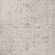 Marcella Beige Taupe Rug with subtle traditional motifs and distressed, screen-printed pattern in tonal cool hues