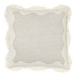 Product Image 1 for Tollo Applique Design Linen Blend Fabric Ivory Throw Pillow from Classic Home