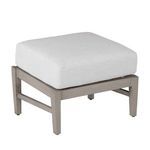 Product Image 11 for Croquet Aluminum Mahogany Ottoman from Summer Classics