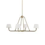 Product Image 10 for Dudley Aged Brass White Chandelier from Four Hands