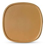 Overhead view showing smooth rounded edges of the Manon Outdoor Side Table top