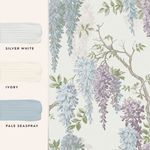 Product Image 4 for Laura Ashley Wisteria Garden Pale Iris Floral Wallpaper from Graham & Brown